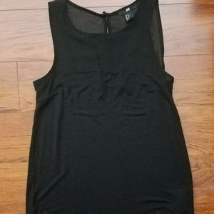 H&M black sheer top